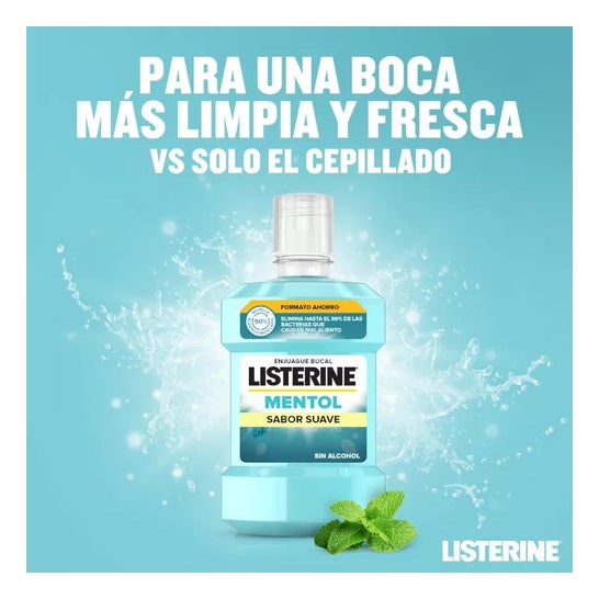 Listerin Menthol Goût Plus Léger 1000ml Listerin Menthol Goût Plus Léger 1000ml