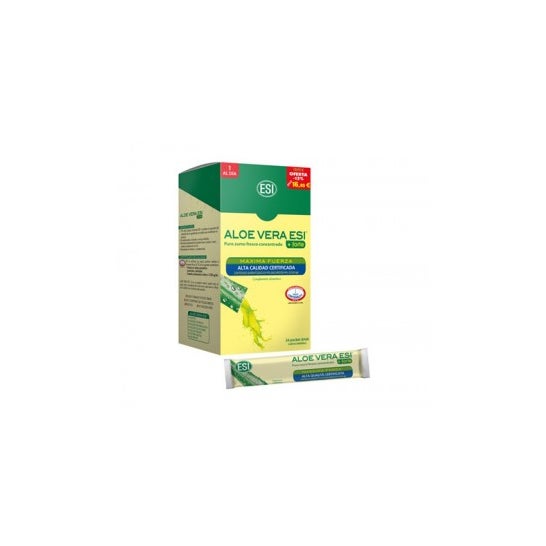 Esi Aloe Vera Forte Saveur Myrtille 24 Pocket Drink à l'Aloe Vera Forte