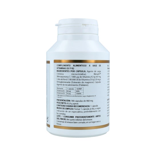 Holovit Vitamine D3 2 000 UI + K2 60åµg 180 gélules