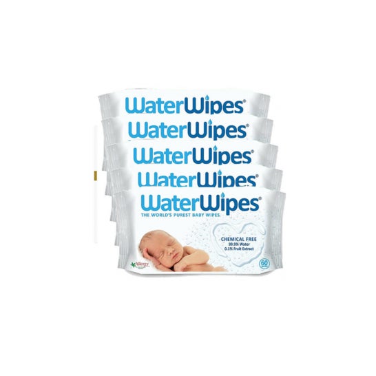 WaterWipes Lingettes Bébés 5x60 Unités