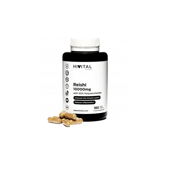Aliments vitaux Reishi Pure 10000mg 180 capsules végétaliennes