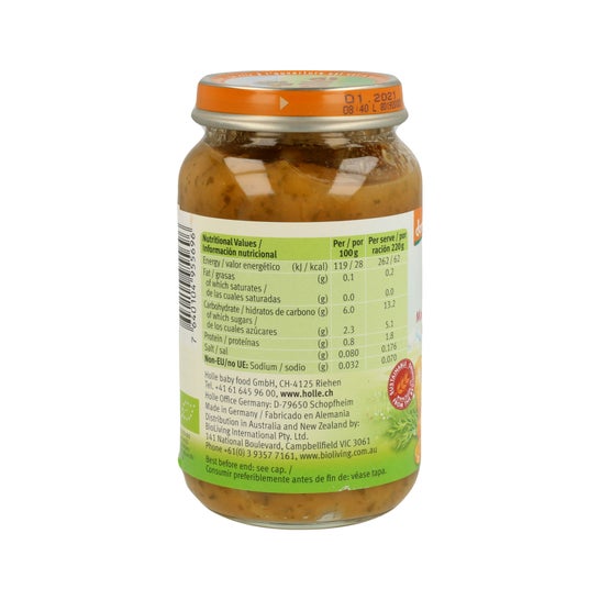 Holle Potito Verduras Con Arroz +8 Meses 220gr