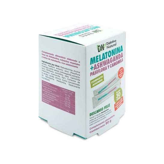 Distinctive Natural Melatonin + Ashwagandha 30 pièces