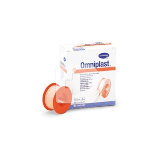 Omniplast™ esparadrapo rosa tela hipoalérgico 5MX1,25CM 1ud