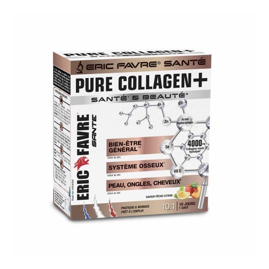Eric Favre Pure Collagen + Saveur Pêche Citron 10 doses