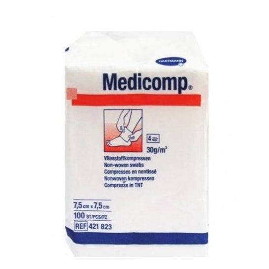 Medicomp Compresses Non-Stériles 7,5x7,5cm 5uts
