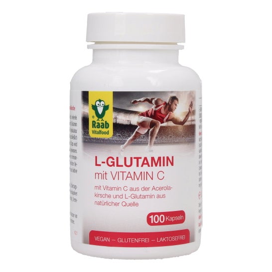Raab Vitalfood L-Glutamine avec Vitamine C 100caps