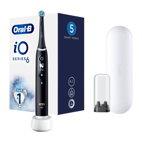 Oral-B Laboratory Kit Io 6 Escova Dentes Eletrica Preta + Recarg