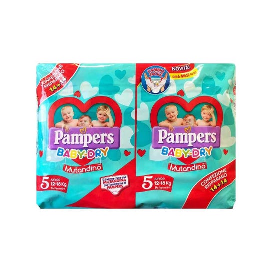 Pampers Pack Baby Dry Culottes Taille 5 Junior 2x14uts