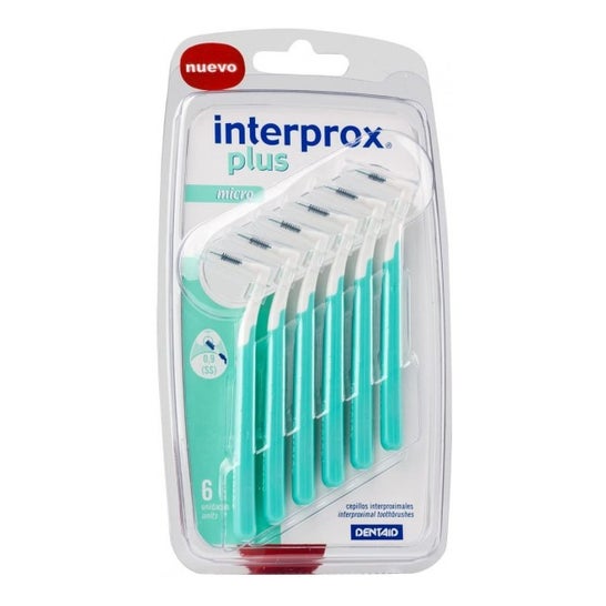 Dentaid Interprox Plus Micro Brossettes Interdentaires 0,9mm Vert 6 brossettes
