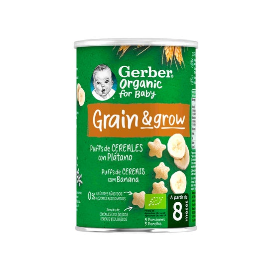 Gerber Organic Puffs Céréales de Platano 35g