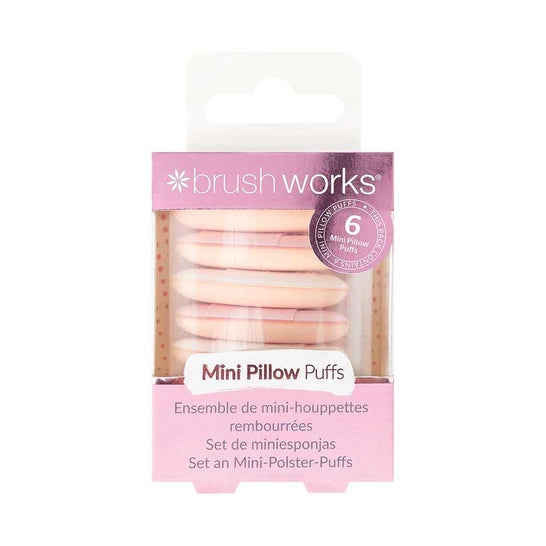 Brushworks Set Mini Pillow Puffs Make Up 6uds