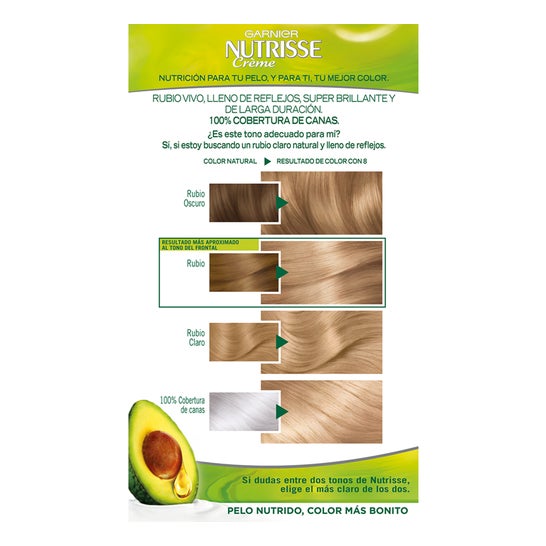 Garnier Nutrisse Dye 8 Blond Vanille 1 Unité