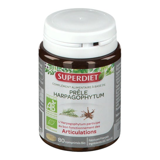Super Diet Prêle Harpagophytum Bio 80 comprimés