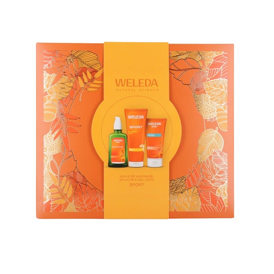 Weleda Coffret Sport Huile de Massage + Douche + Gel Cryo