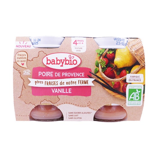 Babybio - Compote pot dessert mirabelles pomme bio dès 4 mois