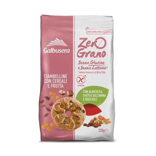 Zerograno Galletas Cereales Fruta 220g