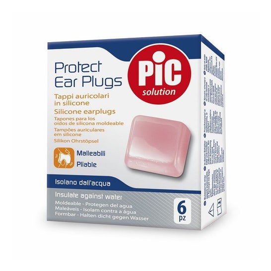Pic Solution Protect Ear Plugs Bouchons Oreille Silicone 6uts
