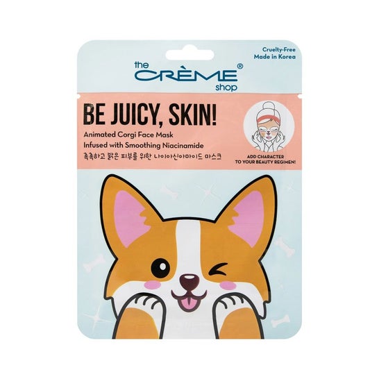 The Creme Shop Be Juicy Skin Animated Corgi Face Mask 1ut