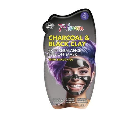 7th Heaven Charcoal & Black Clay Masque Peel-Off 10 ml