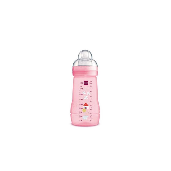 Mam Bottle Easy Active Baby Biberon Rose +2M 270ml