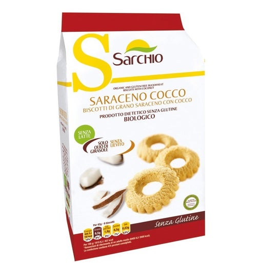 Sarchio Biscuits Blé Noir Coco Sans Gluten 200g