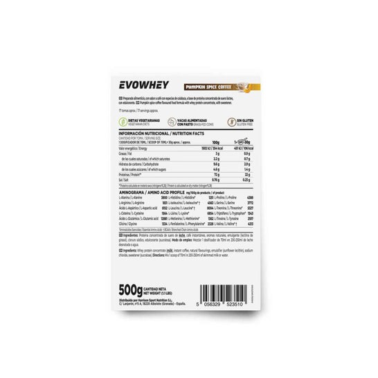 HSN Evowhey Protein Café con Especias de Calabaza 500g