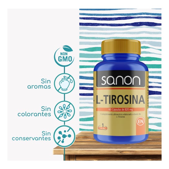 Sanon L-Tirosina 820mg 60 Capsules