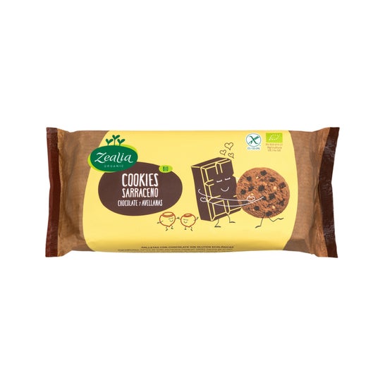 Zealia Cookies Sarrasin Chocolat Noisettes Bio 130 g