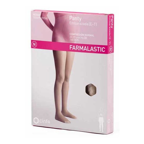 Farmalastic Collants Pour Femmes Enceintes (E-T) Compression Normale Beige TL