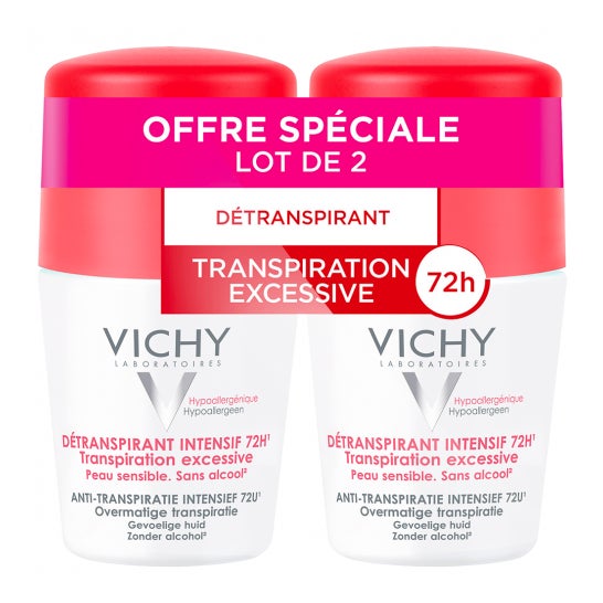 Vichy Dtranspirant Intensif 72h Peau Sensible 50ml lot de 2