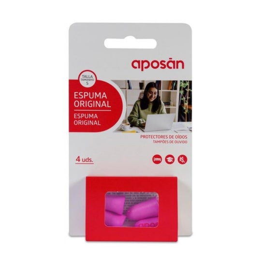 Aposan Bouchons d’oreilles en mousse Adultes Original 4 unités