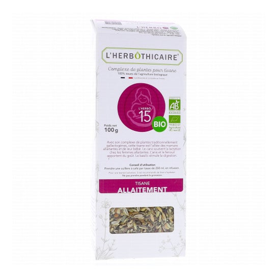 L'Herbôthicaire Complexe de Plantes pour Tisane N°15 Allaitement 100g