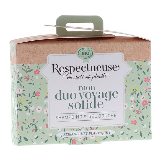 Respectueuse Mon Duo Voyage Solide Shampoing et Gel Douche 35g