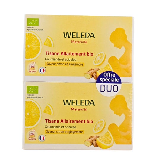 Weleda Tisane Allaitement Bio Citron Gingembre 2x20 Sachets