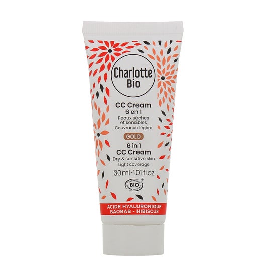 Charlotte Bio CC Cream 6 en 1 Sèches et Sensibles Gold 30ml