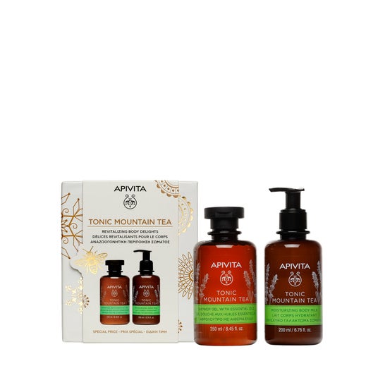 Apivita Pack Tonic Mountain Tea gel de ducha 250ml + Leche corporal 200ml Apivita Pack Tonic Mountain Tea gel de ducha 250ml + Leche corporal 200ml