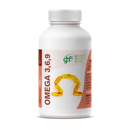 GHF Omega 3,6,9 100 perles de 1400 mg