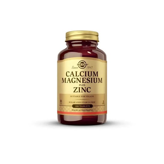 Solgar Calcium Magnésium Plus Zinc 100 Comprimés Solgar Calcium Magnésium Plus Zinc 100 Comprimés