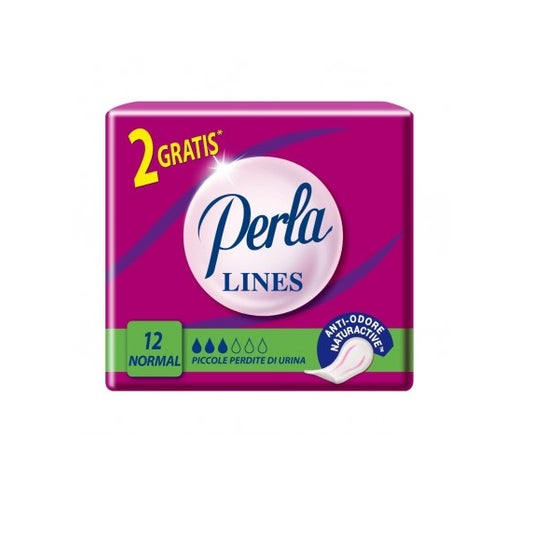 Lines Perla Serviettes Anti-odeurs Normal 12uts