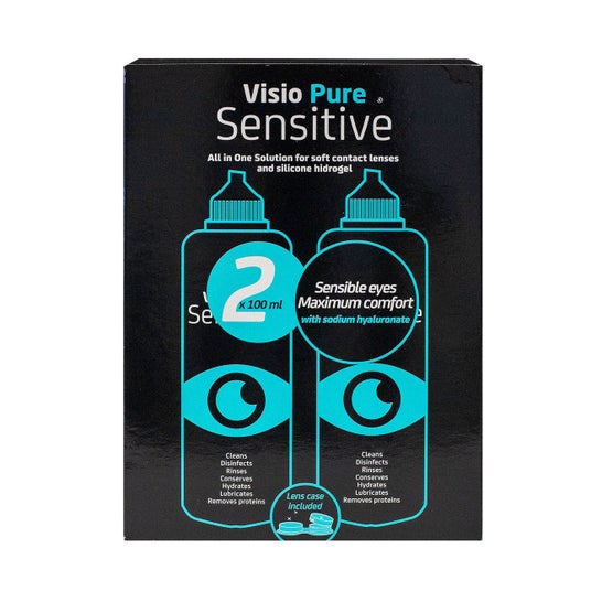 Visio Pure Sensitive Solution Lentilles 2x100ml