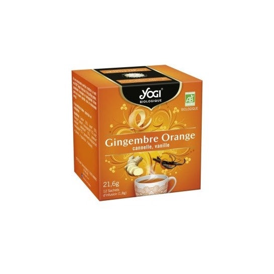 Infusion Gingembre Orange à la Vanille Bio Yogi Tea - 17 Sachets