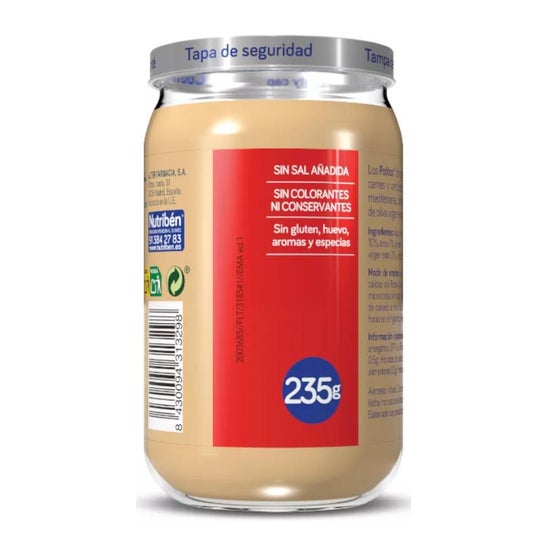 Nutribén Petits Pots Sans Amidon Purée De Légumes Jambon Bœuf +6m 235g Nutribén Petits Pots Sans Amidon Purée De Légumes Jambon Bœuf +6m 235g