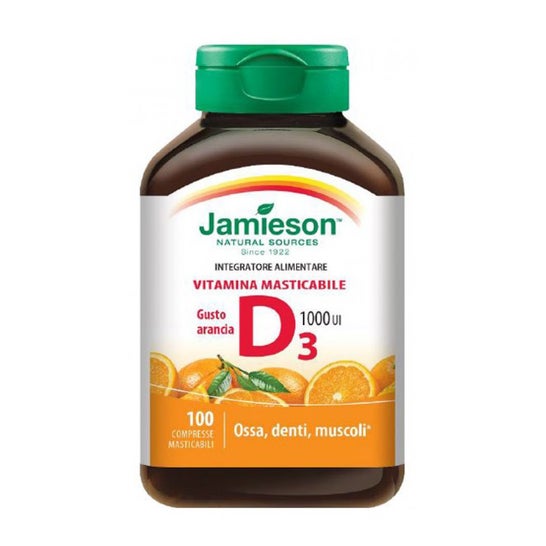 Jamieson Vitamina D Masticable Naranja 30comp
