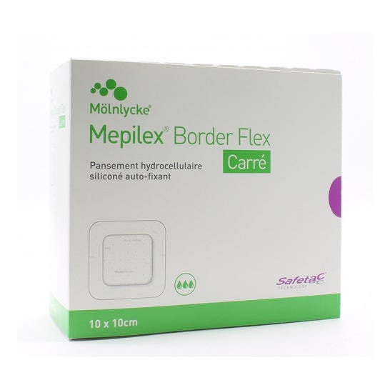 Mepilex Border Flex Carré 10x10cm 16 Unités