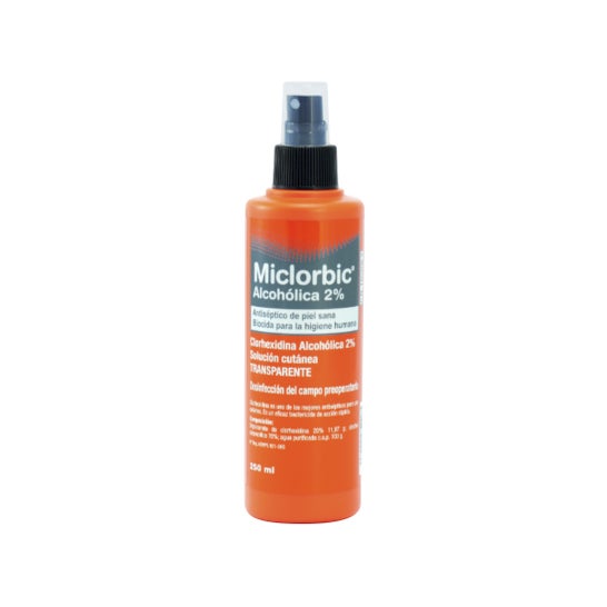 Miclorbic Chlorhexidine Alcoolique 2% Incolore Spray 250ml