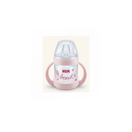 Nuk Nature Sense Beach Time Bouteille de silicone Pp Training 150 ml