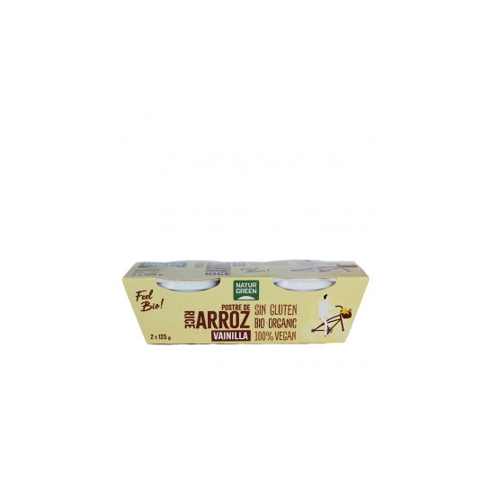 Naturgreen Organic Rice And Vanilla Dessert (2x125 g)