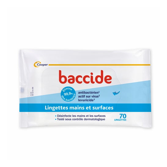 Baccide Lingettes Hydroalcooliques 70uts