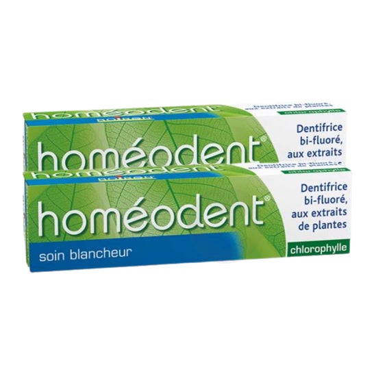Boiron Homéodent Soin Blancheur Pâte Dentifrice Chlorophylle 2x75 ml